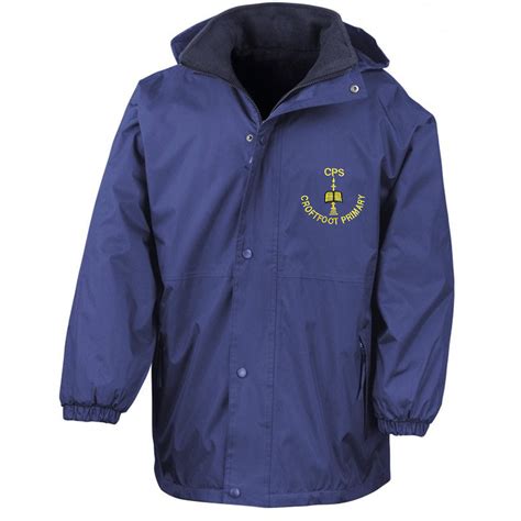 Croftfoot Primary Heavy Duty Reversible Waterproof Jacket - Blossoms Schoolwear