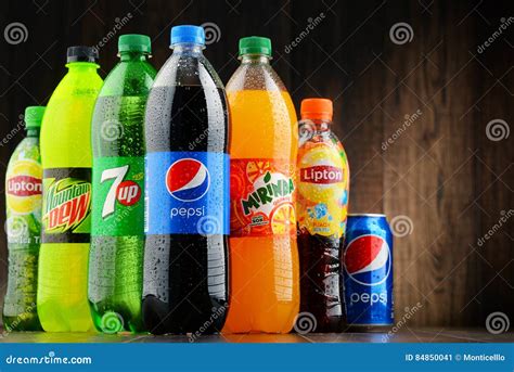 Bottles of Assorted Pepsico Soft Drinks Editorial Photo - Image of ...