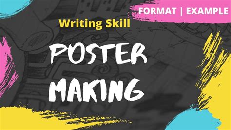 Poster Making | How to make a Poster | Format | Example | Writing ...