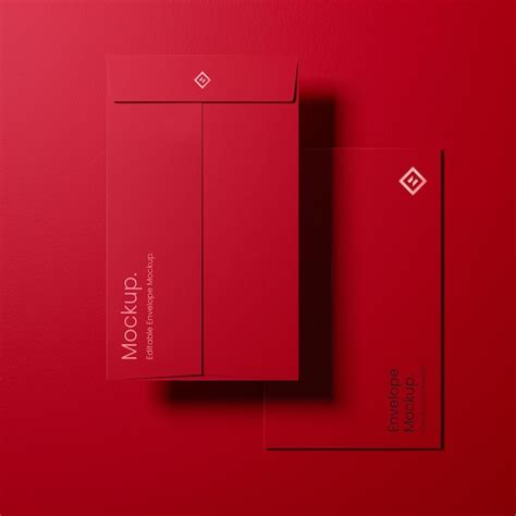 Premium PSD | Envelope mockup design