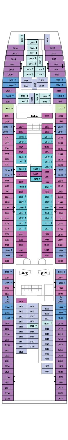 Vision of the Seas Deck plan & cabin plan