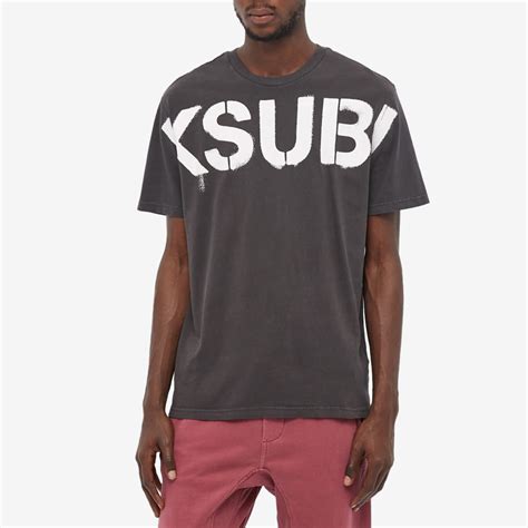 Ksubi Stencil Kash T-Shirt Charcoal | END. (HK)