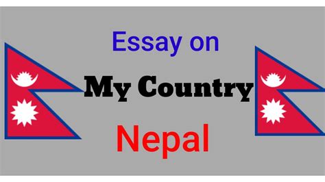 Essay on My country Nepal | Essay on Nepal - YouTube