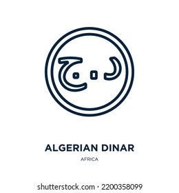 Algerian Dinar Icon Africa Collection Thin Stock Vector (Royalty Free) 2200358099 | Shutterstock