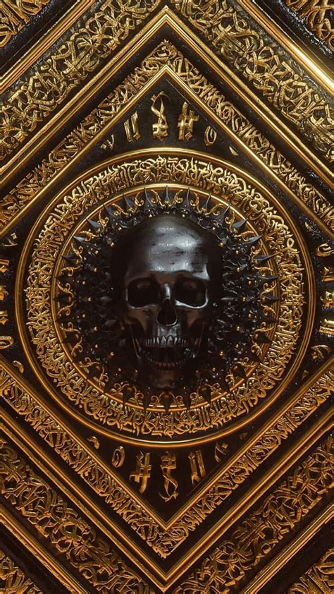 Aggregate 75+ gold skull wallpaper - in.cdgdbentre