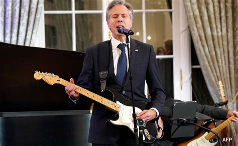 Watch: Antony Blinken's 'Rock-And-Roll' Moment For 'Music Diplomacy'