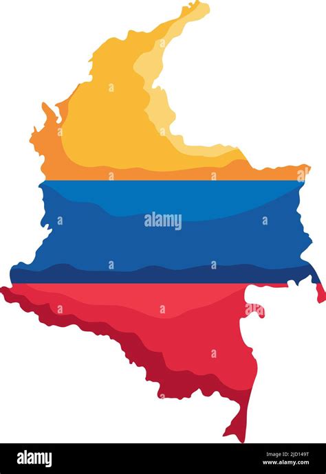 colombian flag in map icon Stock Vector Image & Art - Alamy