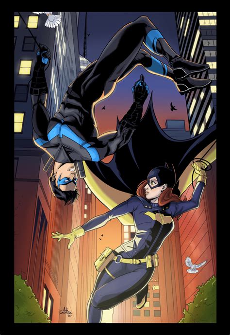 Nightwing and Batgirl | Domestika