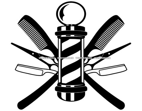 Barber SVG 1 Barber DXF, Barber PNG, Barber Clipart, Barber Silhouette, Barber Cut File, Barber ...