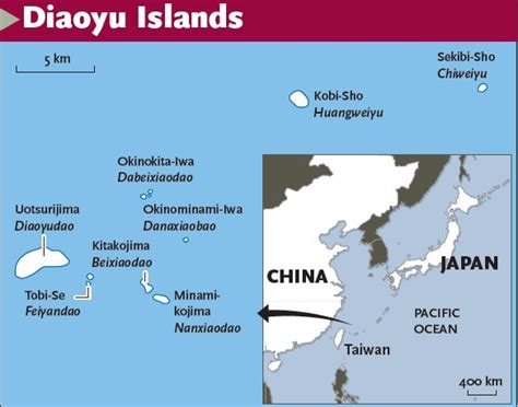 Map of Diaoyu Islands - Global Times