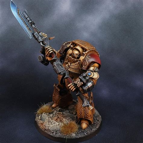 Custodes Contemptor-Achillus Dreadnought, with magnetised wrist storm bolters, Internus ...