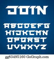 1 Joined Roofed Font Alphabet Letters Clip Art | Royalty Free - GoGraph