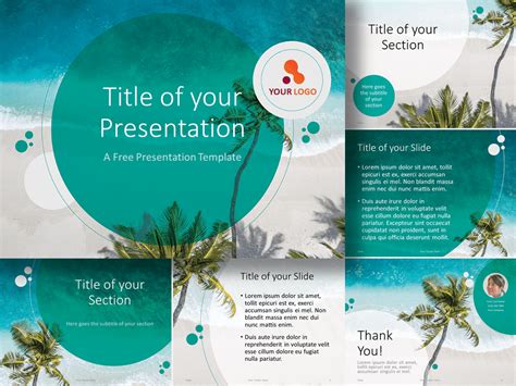 Free Beach Templates For Powerpoint - FREE PRINTABLE TEMPLATES