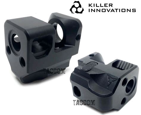 Killer Innovations Comp Compensator Muzzle Brake for 9mm For Glock Gen 3 Black – TACDOM