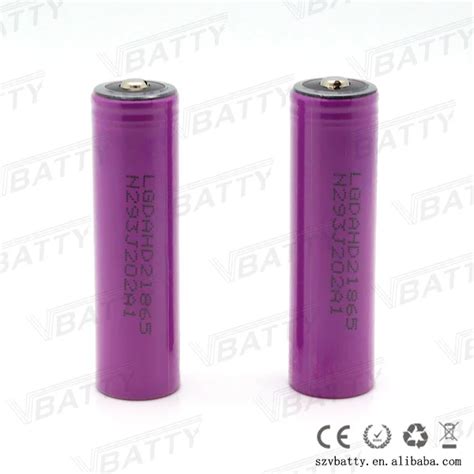 25A Original for LG HD2 battery high drain 2500mah battery 3.7V LG18650 ...