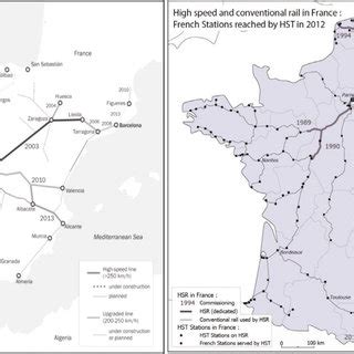 HSR systems in Spain (on the left) and in France (on the right) [32 ...