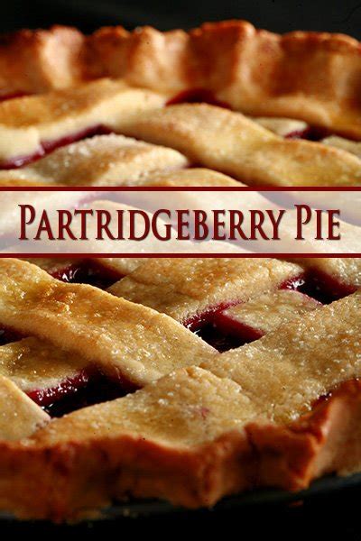 Partridgeberry Pie Recipe - Celebration Generation