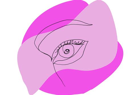 Lady Minimalist Eye Drawing Free Stock Photo - Public Domain Pictures
