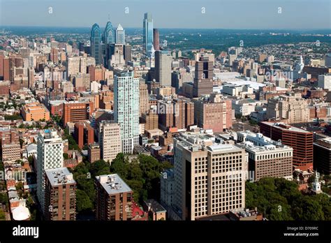 Aerial of Center City, Philadelphia, Pennsylvania Stock Photo - Alamy