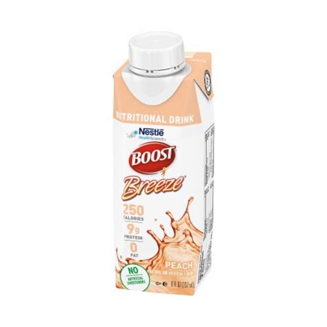 Nestle Boost Breeze Nutritional Drink Peach 8 oz Carton 24 Ct, Peach Flavor, 24ct - Kroger