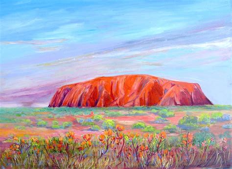 Uluru Painting by Virginia Mcgowan - Fine Art America