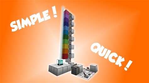 Rainbow Beacon 2.0 in Minecraft | Tutorial #4 - YouTube