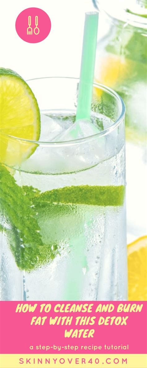 Mint Lemon LIme Detox Water to Cleanse Your System Flush Toxins