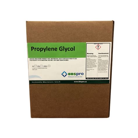 Propylene Glycol - Beer Chemicals, Institutional Chemical Supplier - BBSPro