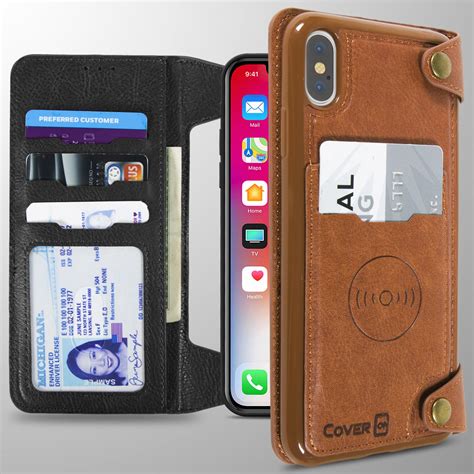 For Apple iPhone XS Max / 10S Max Wallet Case Card Holder Flip Magnetic ...