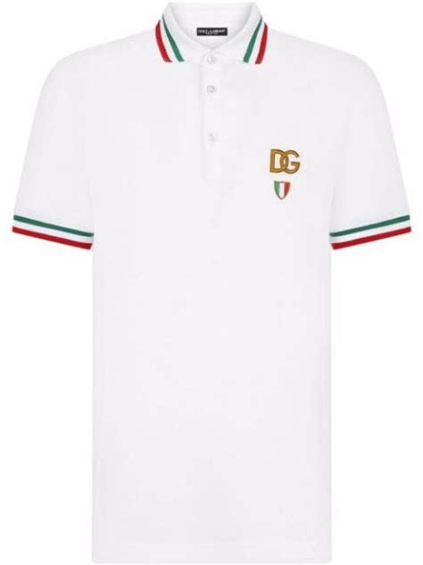 Dolce & Gabbana, Polo Shirt Logo, Polo Shirt White, Domenico Dolce & Stefano Gabbana, Striped ...