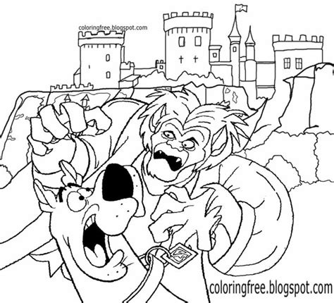 Scooby Doo Monsters Coloring Pages to Print | Monster coloring pages ...