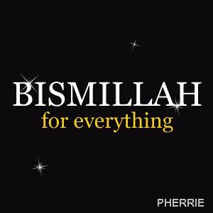 the cover of bismillah for everything, with stars in the sky behind it