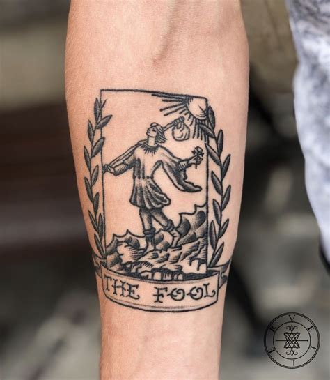 The Fool Tarot Card Tattoo | Tarot card tattoo, Tarot tattoo, Card ...