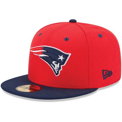 New Era New England Patriots 2Tone 59FIFTY Fitted Hat - Red