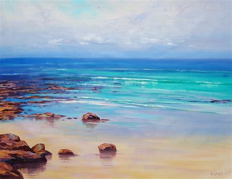 BEACH PAINTING impressionist Beach scenes Original art by