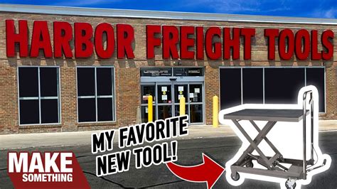 My NEW Favorite Tool from Harbor Freight | Hydraulic Table Cart - YouTube