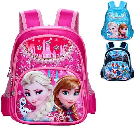 Children Cartoon School Bag Lovely Snow White Princess Backpack Bookbag Mochila Feminina Ice ...