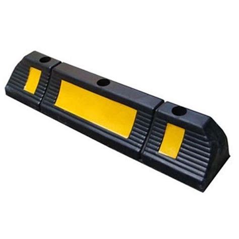 Black Rectangular Rubber Car Stopper, For Roads, Size: 500 X 150 X 75 Mm, Rs 1950 /piece | ID ...