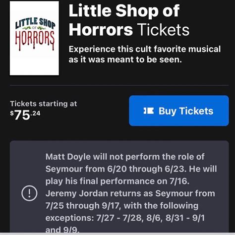 🧐🧐🧐 Little Shop of Horrors (Westside... - jeremy-jordan.com