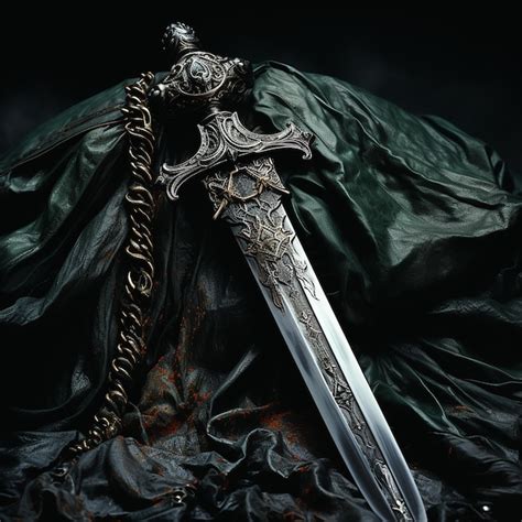 Premium AI Image | Photograph of the Ancient Sword The Sword of Goliath