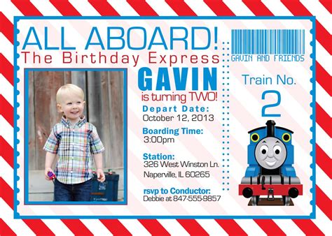 Thomas the Train Invitations Ideas – Bagvania FREE Printable Invitation ...