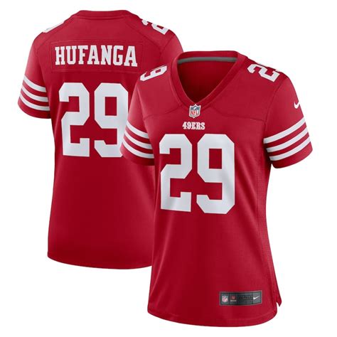 Talanoa Hufanga Jersey 49ers S-XL 2X 3X 3XL 4X 4XL 5X 5XL