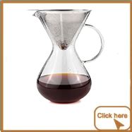 Cold Brew Iced Coffee Maker Glass Carafe Pitcher 1.3qt Black Cold Brew Coffee Maker Filter With ...