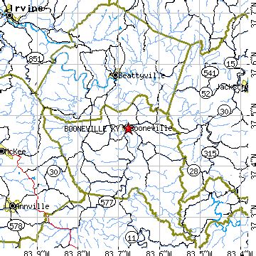 Booneville, Kentucky (KY) ~ population data, races, housing & economy