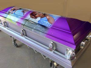 Purple Casket for Momma Custom Casket - Sky Caskets