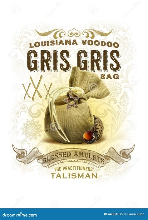 NOLA Collection Louisiana Voodoo Gris Gris Bag Background Stock Image - Image of absinthe ...