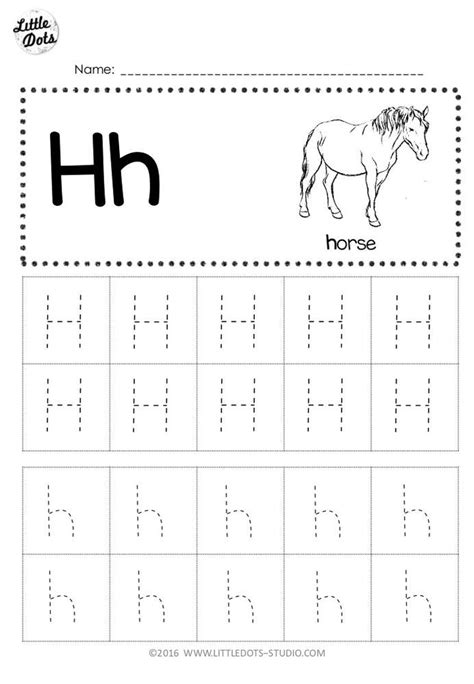 Free Letter H Tracing Worksheets | Tracing worksheets, Letter h worksheets, Preschool worksheets