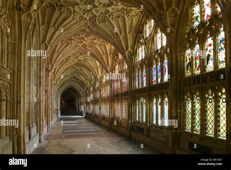 Cloisters, Gloucester Cathedral, Gloucestershire Stock Photo - Alamy