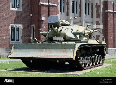 Green M728 tank known as a combat engineer vehicle Stock Photo - Alamy