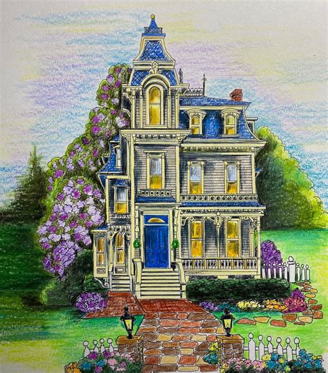 Beautiful, Unique Drawing of Victorian Style House - Etsy